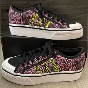 Adidas Nizza Platform Pink Zebra - Women’s 11 / Men’s 10
